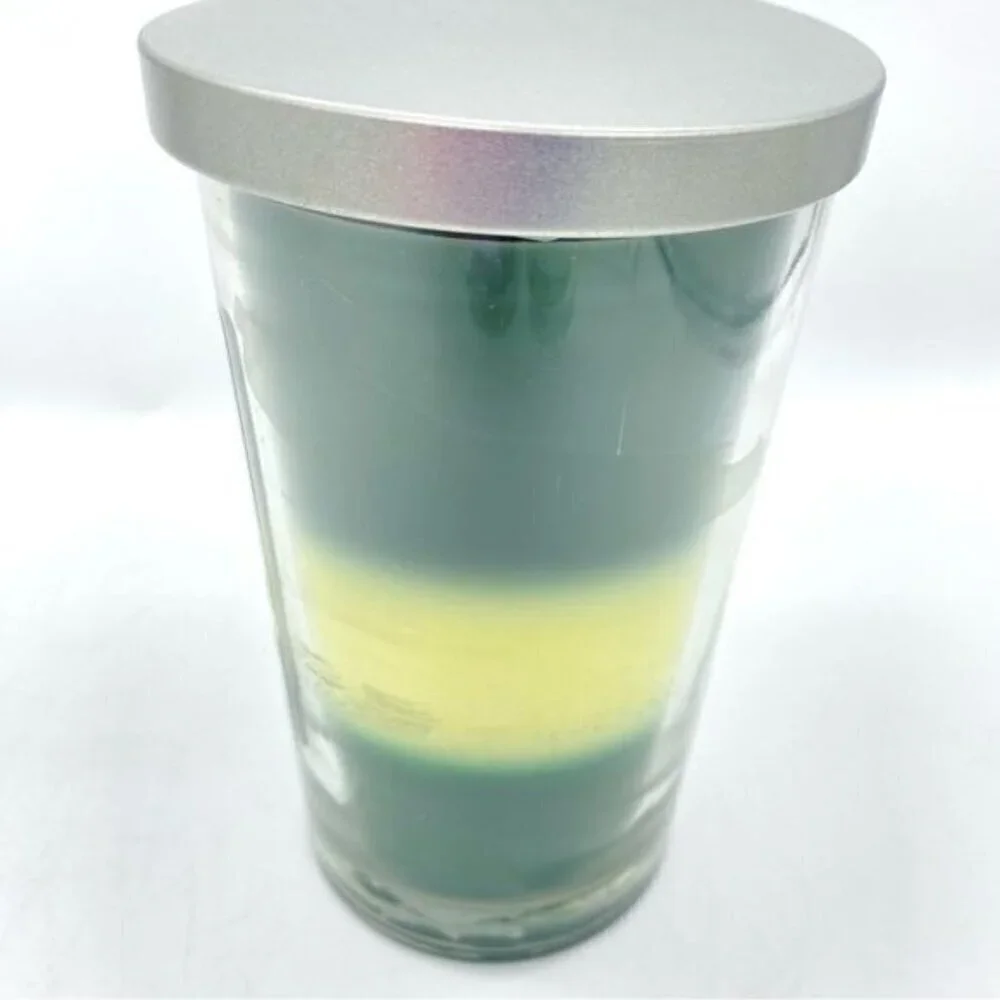 Juniper Eucalyptus Evening Snow Woodland Spruce and Pine Layered Scented Candle